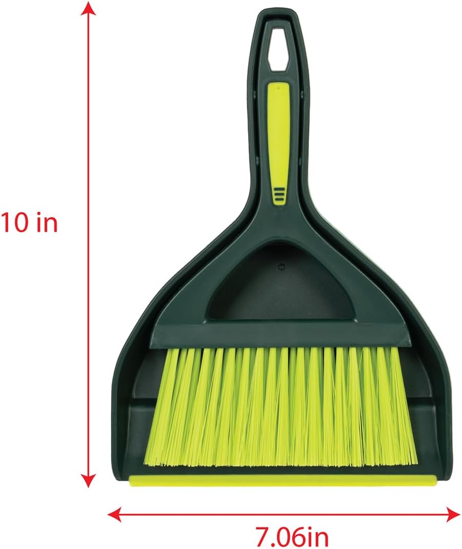 Mini Dustpan and Brush Set Portable Compact Cleaning Tool for Kitchen and Home