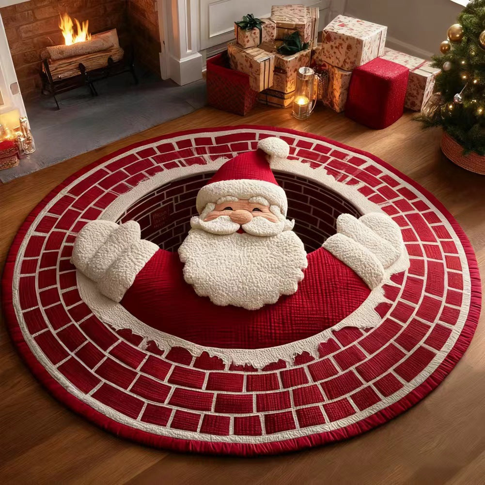Halloween 3D Visual Floor Mat - Festive Rug for Living Room, Bedroom & Office