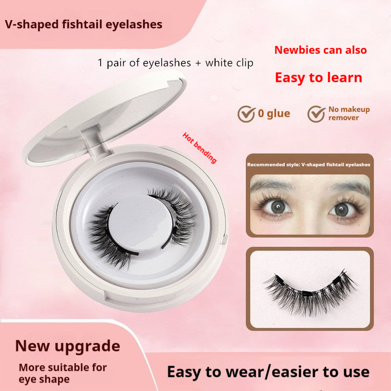 Magnetic False Eyelashes - Natural Mink Lash Set with Applicator Tool