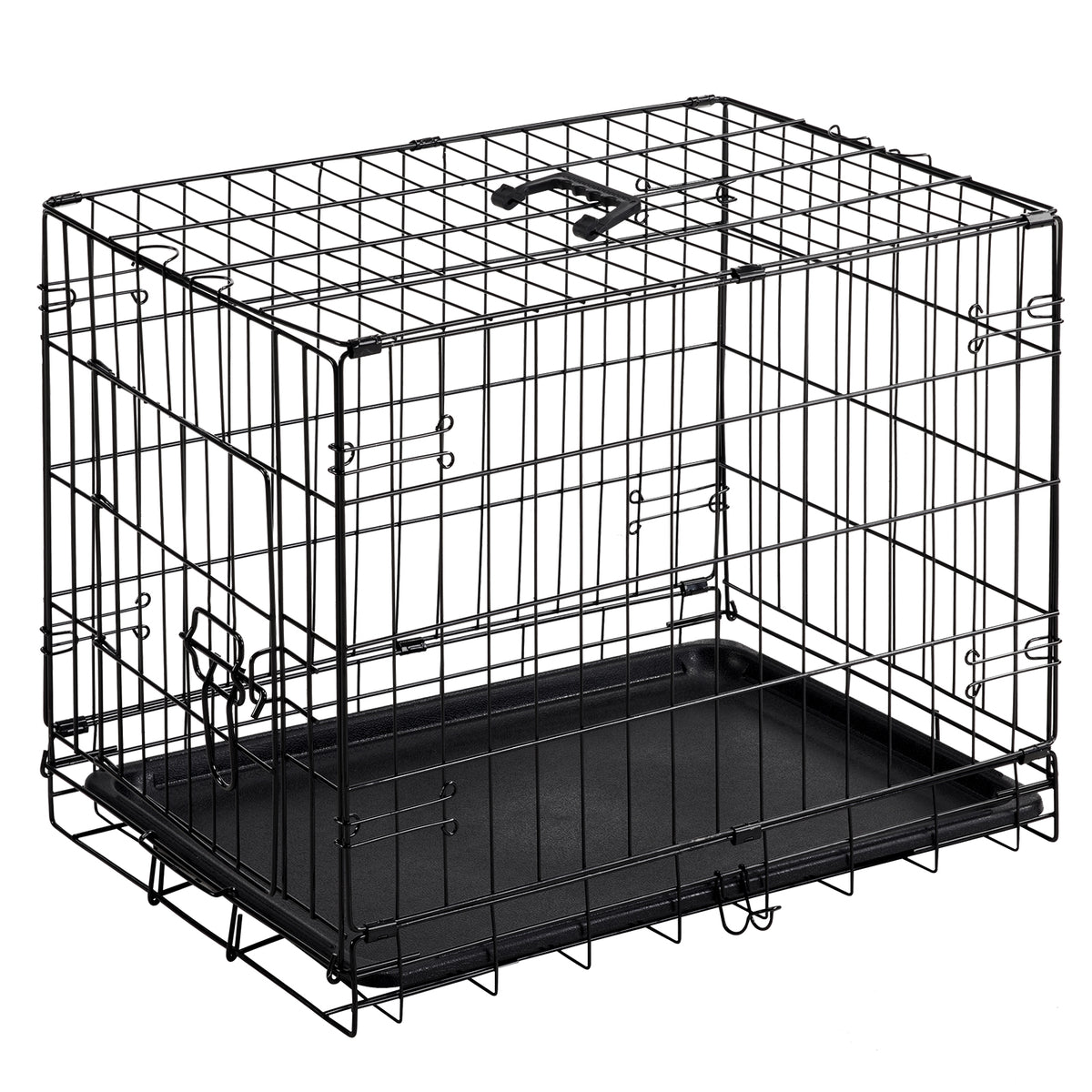 24-30 Inch Single Door Dog Cage for Pets - Sturdy Pet Kennel & Crate
