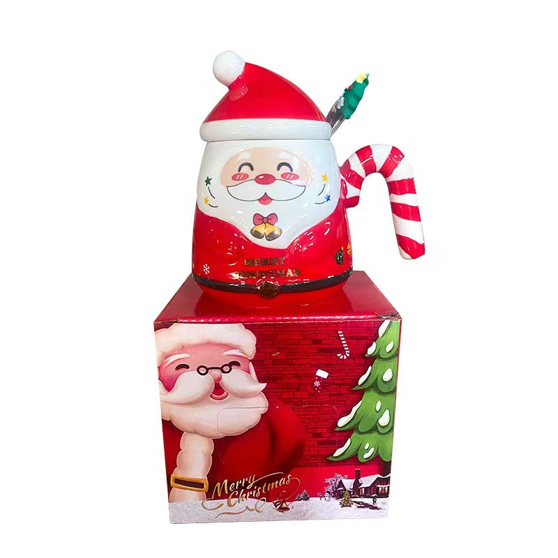 Ceramic Santa Claus Mug Christmas Holiday Drinkware Hand-Painted Gift
