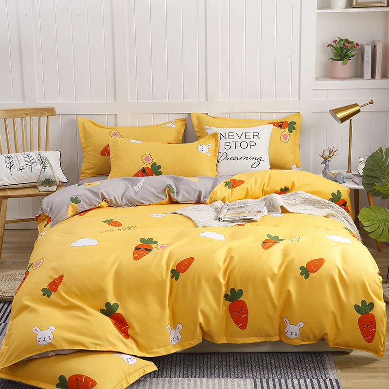 Cotton Bed Quilt Cover Set - Modern Minimalist Bedding, Multiple Sizes