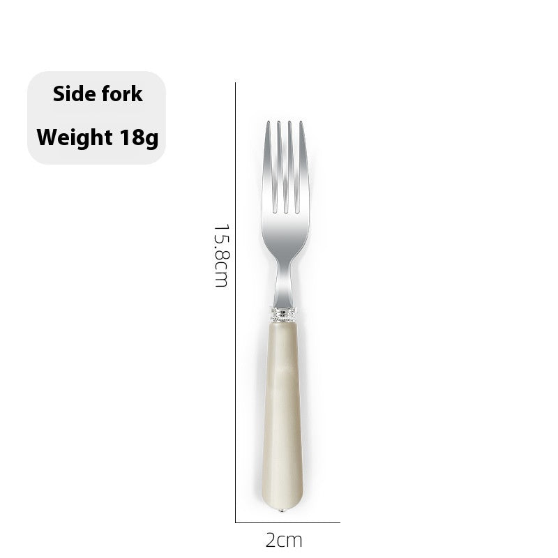 Luxury Nordic Style Household Kitchen Cutlery Set - Portable Knife Fork Spoon