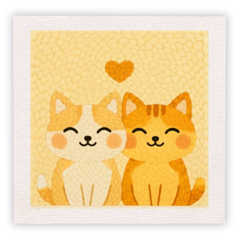 Handmade Embroidery Floral and Animal Wall Art - Creative Gift