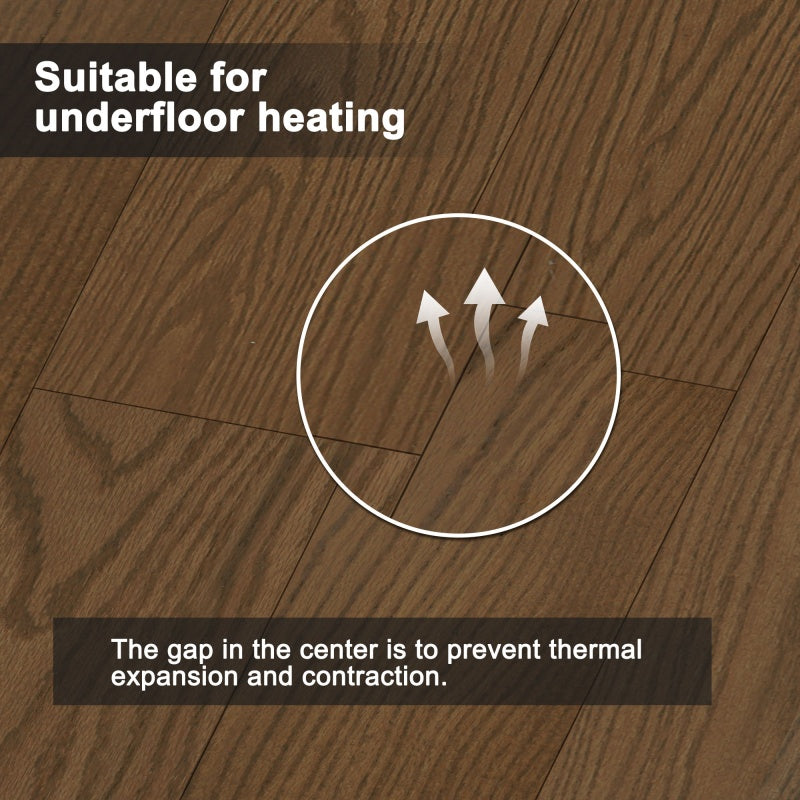 Tongue and Groove Engineered Hardwood Flooring - Walnut Brown, 10-Pack