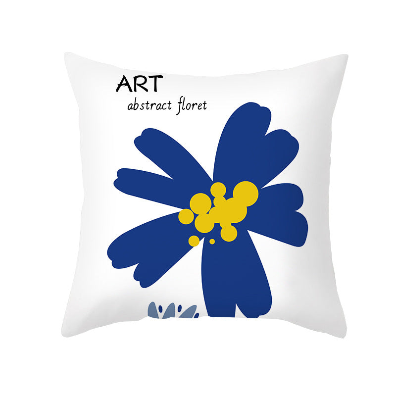 Abstract Art Cushion Cover 45x45cm - Soft Plush Nordic Style Sofa Pillowcase