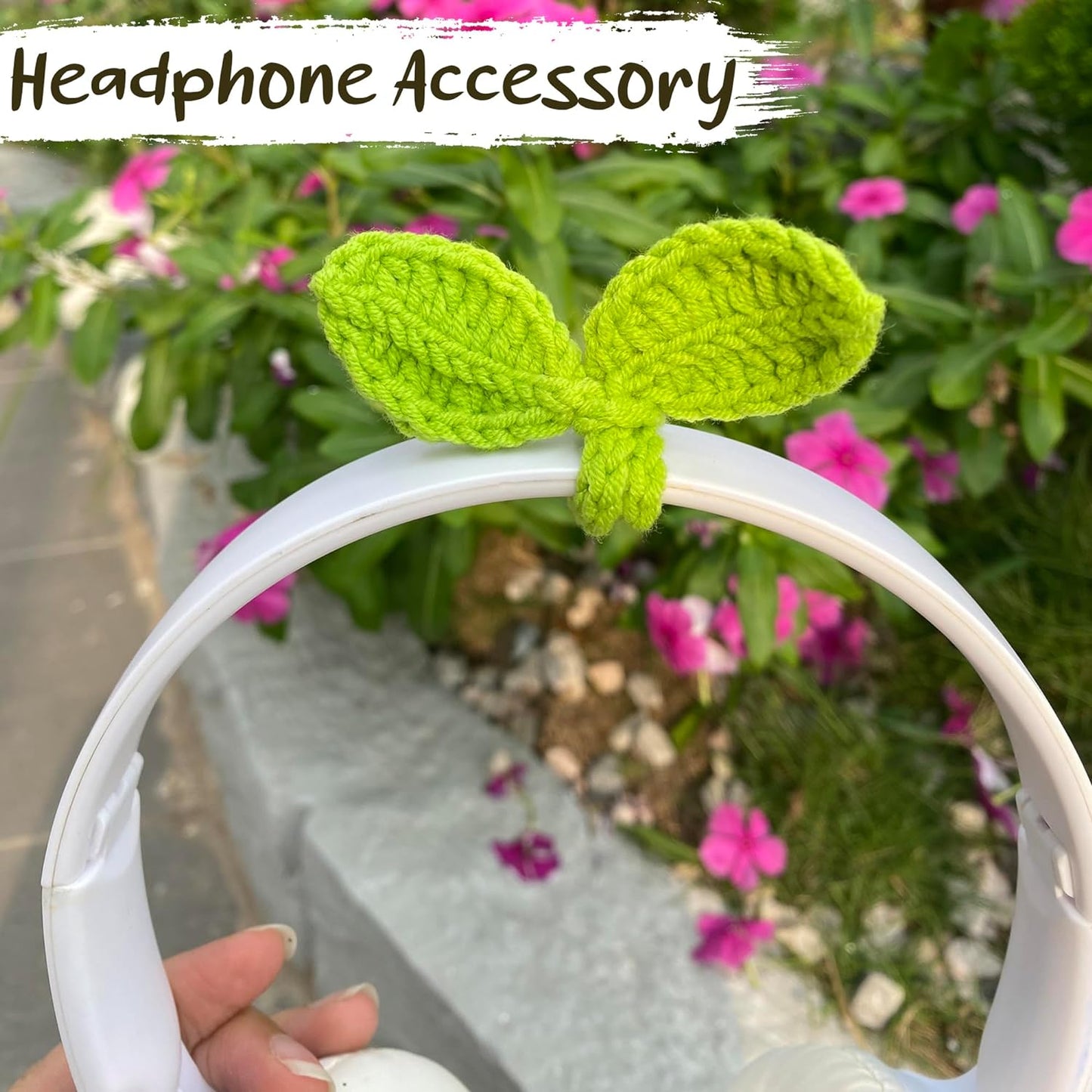Cute Knitted Crochet Leaf Sprout - Multi-Functional Bookmark & Cable Tie