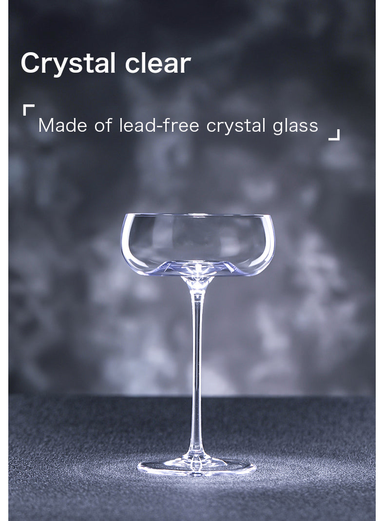 Glass Wine Glass Cocktail Cup - Modern Luxury High-Footed Drinkware