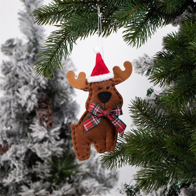 Christmas Reindeer Shape Pendant Set - Festive Holiday Decor