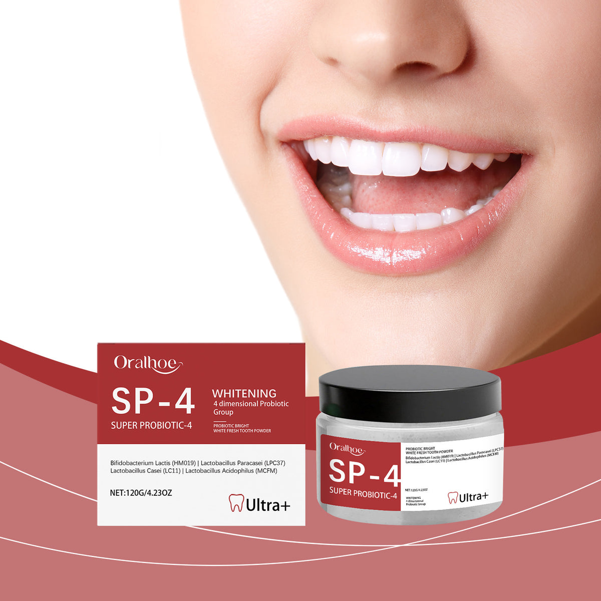 Bright White Stain Removing Tooth Powder