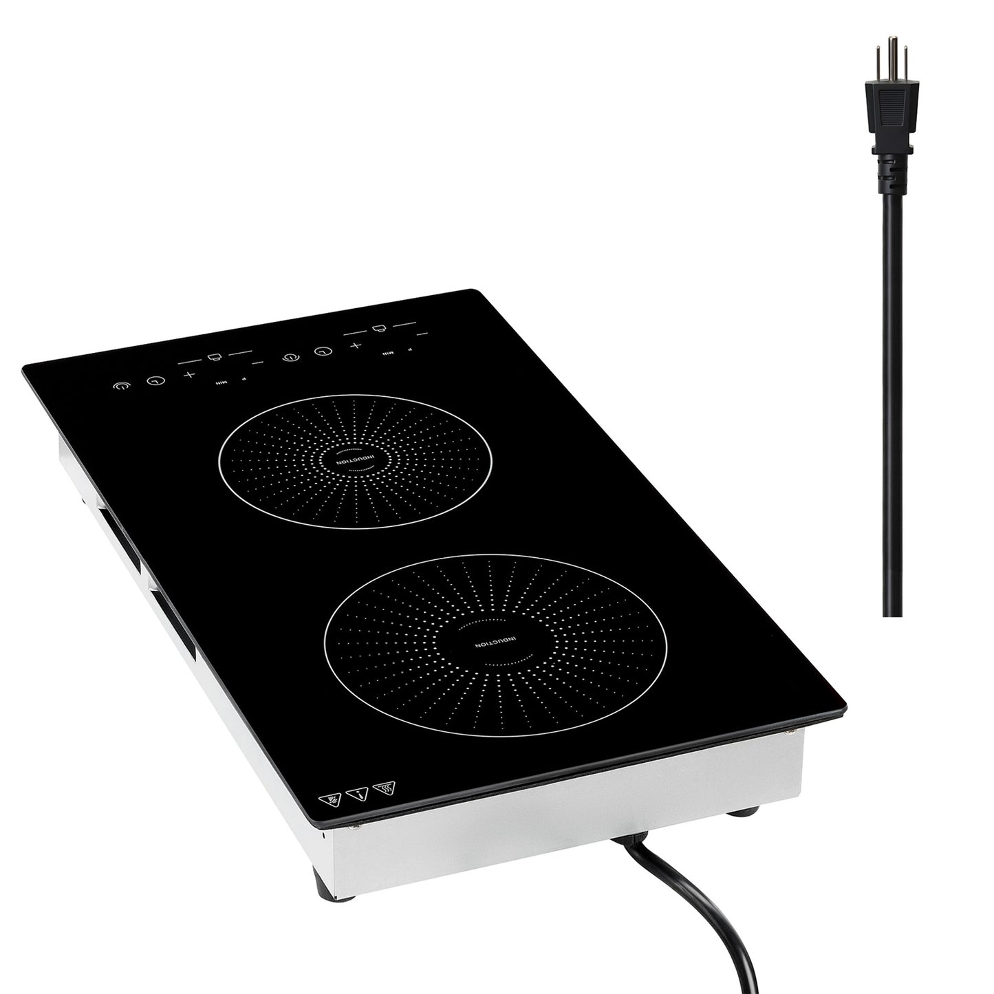 12-Inch 2 Burner Induction Cooktop with LED Touch Screen & Child Lock