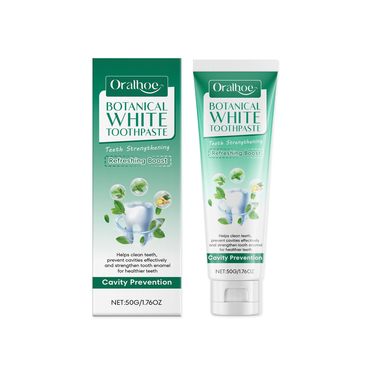 Plant Whitening Toothpaste 50g - Brighten Teeth & Freshen Breath