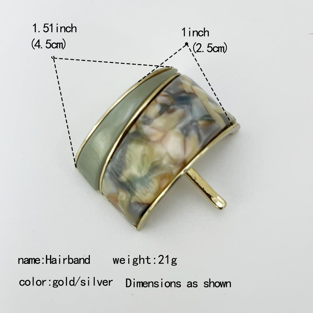 Metal Hair Clip for Low Ponytail, Multiple Colors