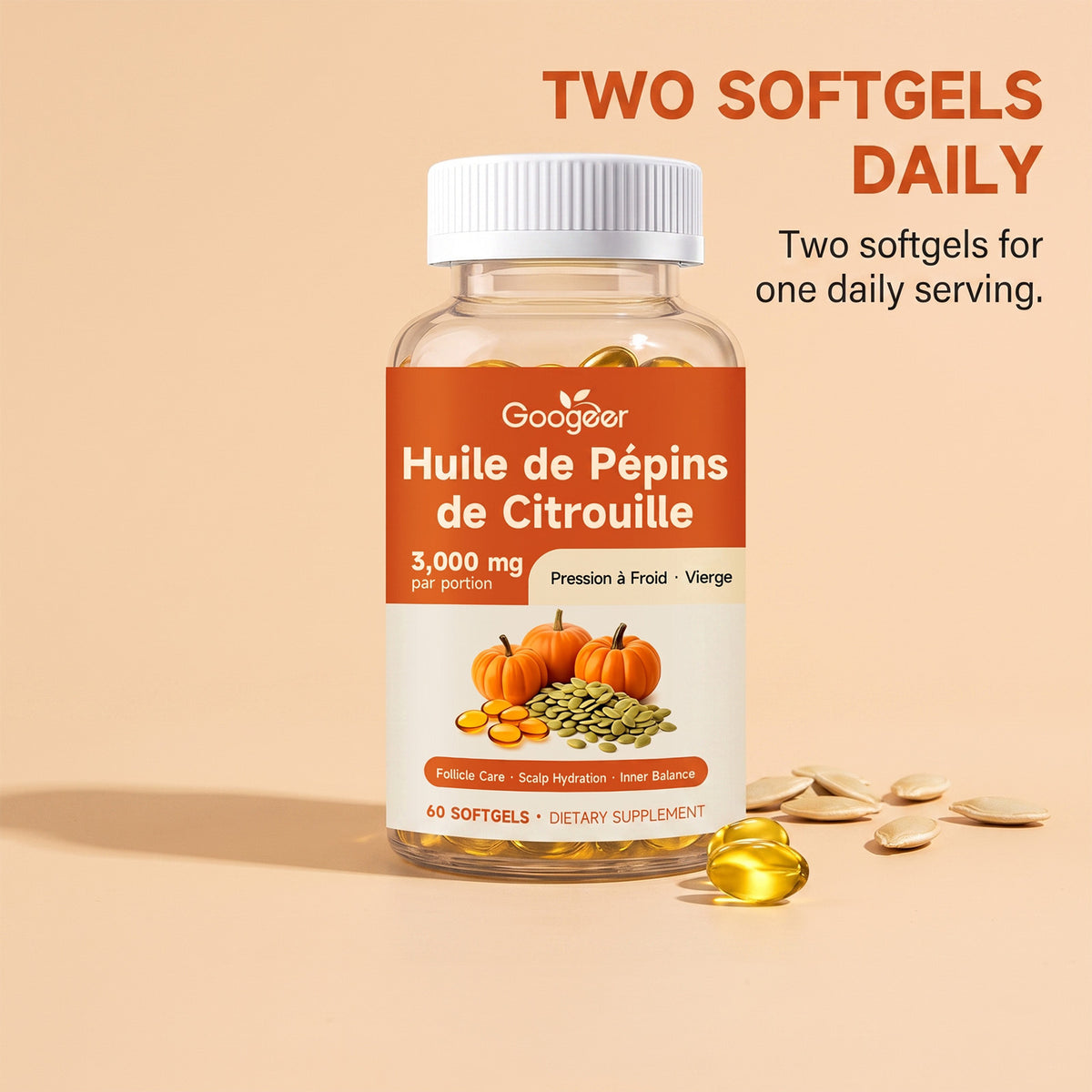 Pumpkin Seed Oil Softgels - 60 Capsules