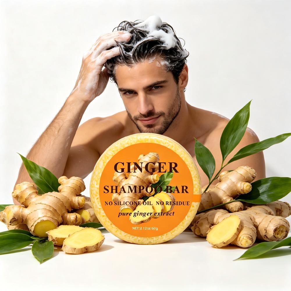 Ginger Shampoo Bar 60g Natural Hair Care for Body & Scalp