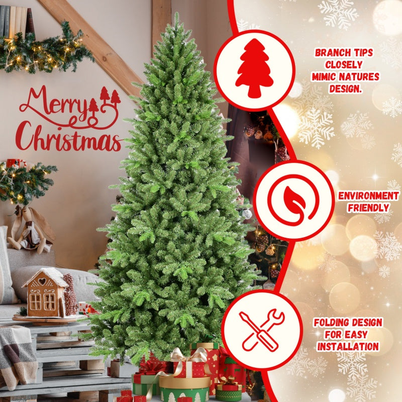 6ft PE/PVC Hybrid Christmas Tree with 1168 Tips