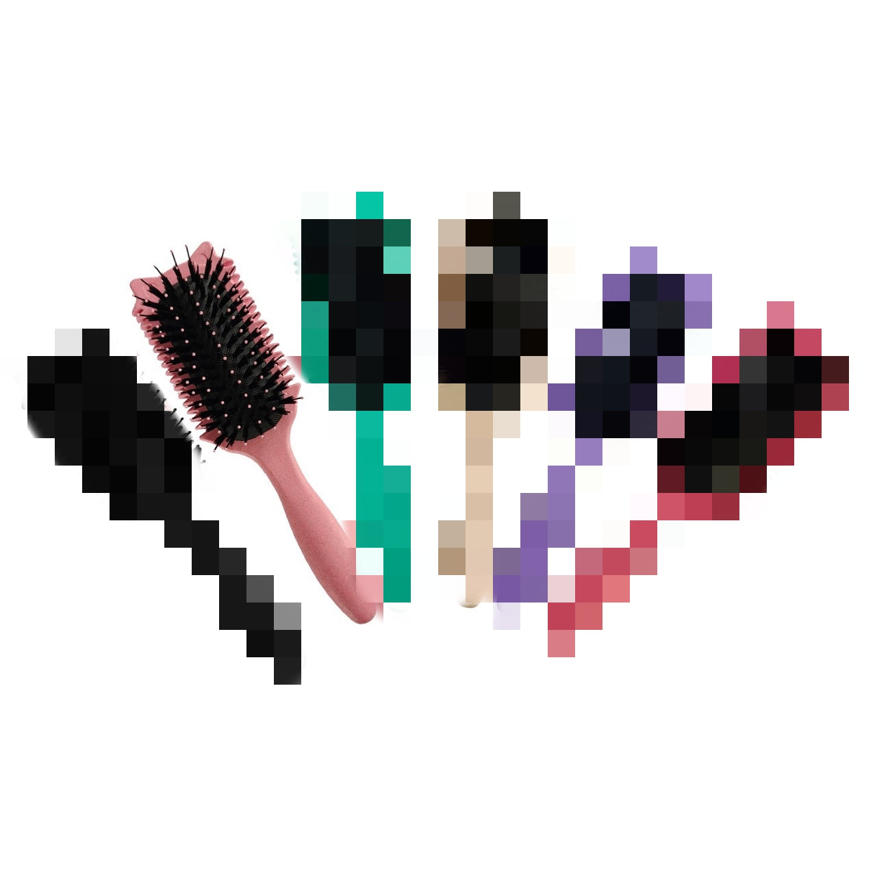 Ear Air Cushion Hairdressing Bounce Comb - Plastic, Multi-Color