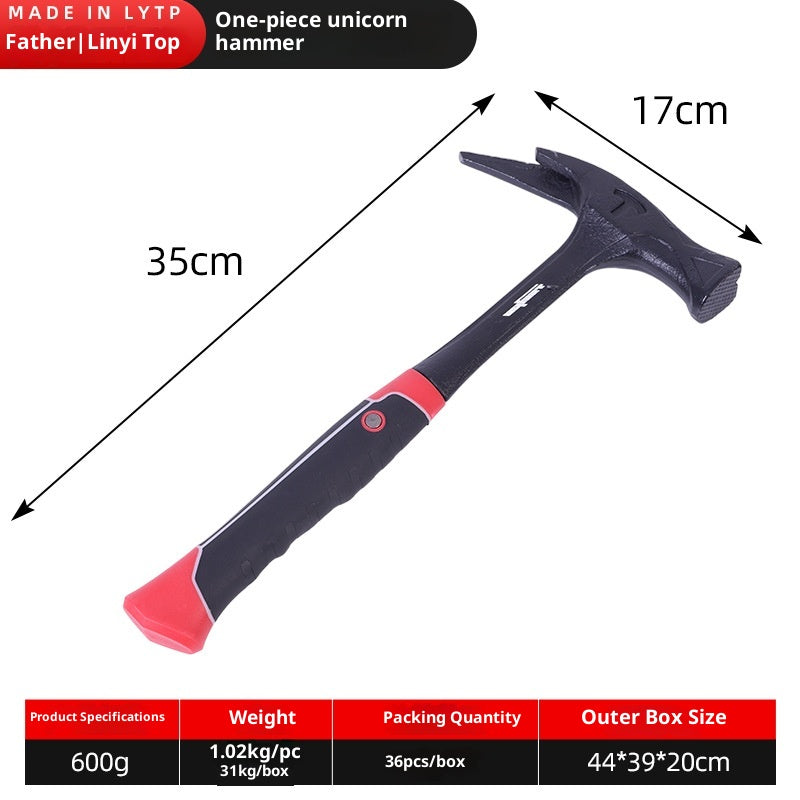 High-Carbon Steel Forged Hammer for Industrial & Household Use - Multiple Sizes