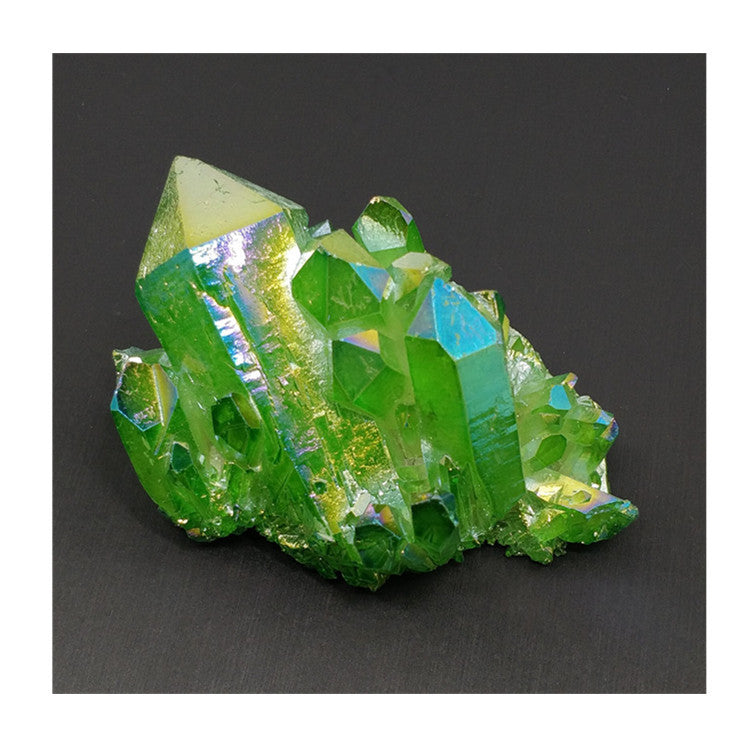 Crystal Poly Prism Stone Ornament for Home & Garden Decor - Green, 200-260g