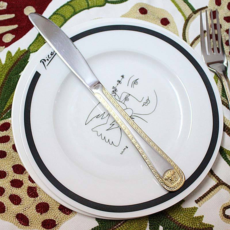 Western Food Set of 4 Stainless Steel Cutlery Knife Fork Spoon