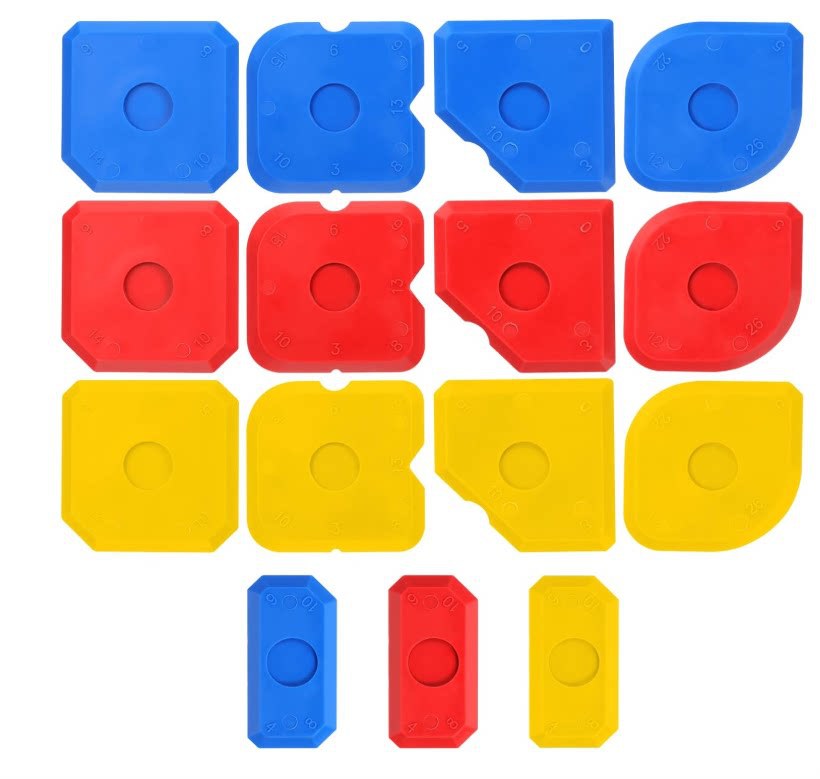 5-Piece Silicone Caulking Tool Set for Kitchen & Bathroom Sealing