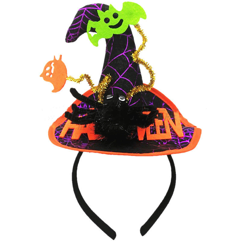 Halloween Witch Hat Headband Party Costume Accessory Multiple Colors