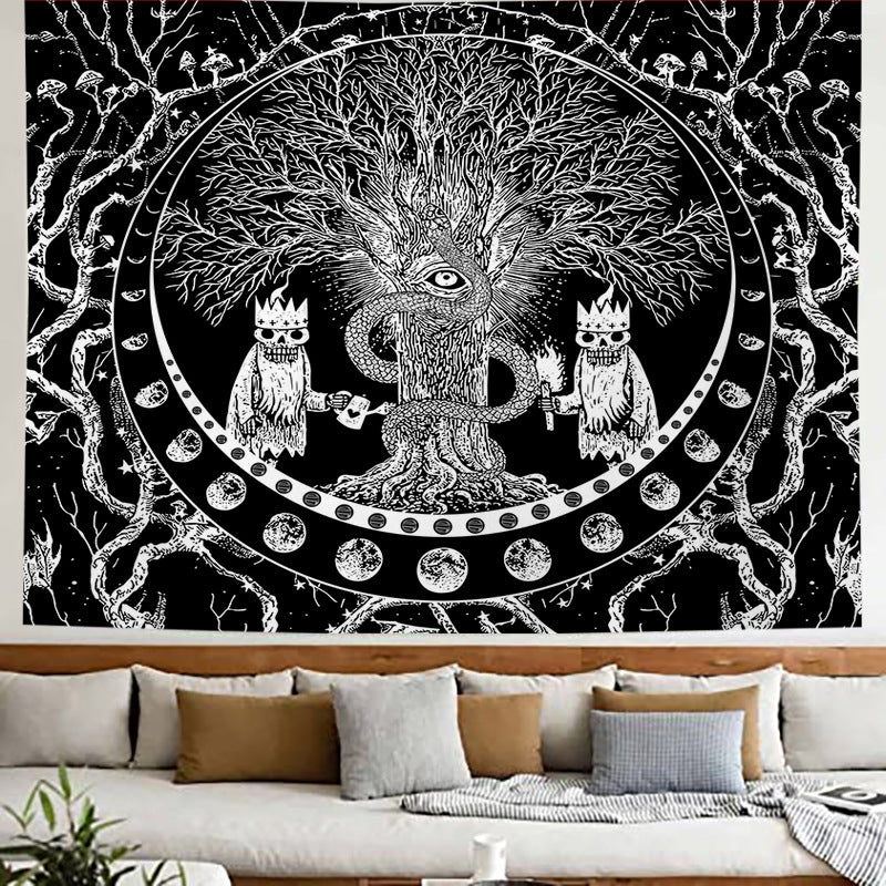 Tree Of Life Wall Tapestry Home Decor Fabric Modern Minimalist Polyester Cloth