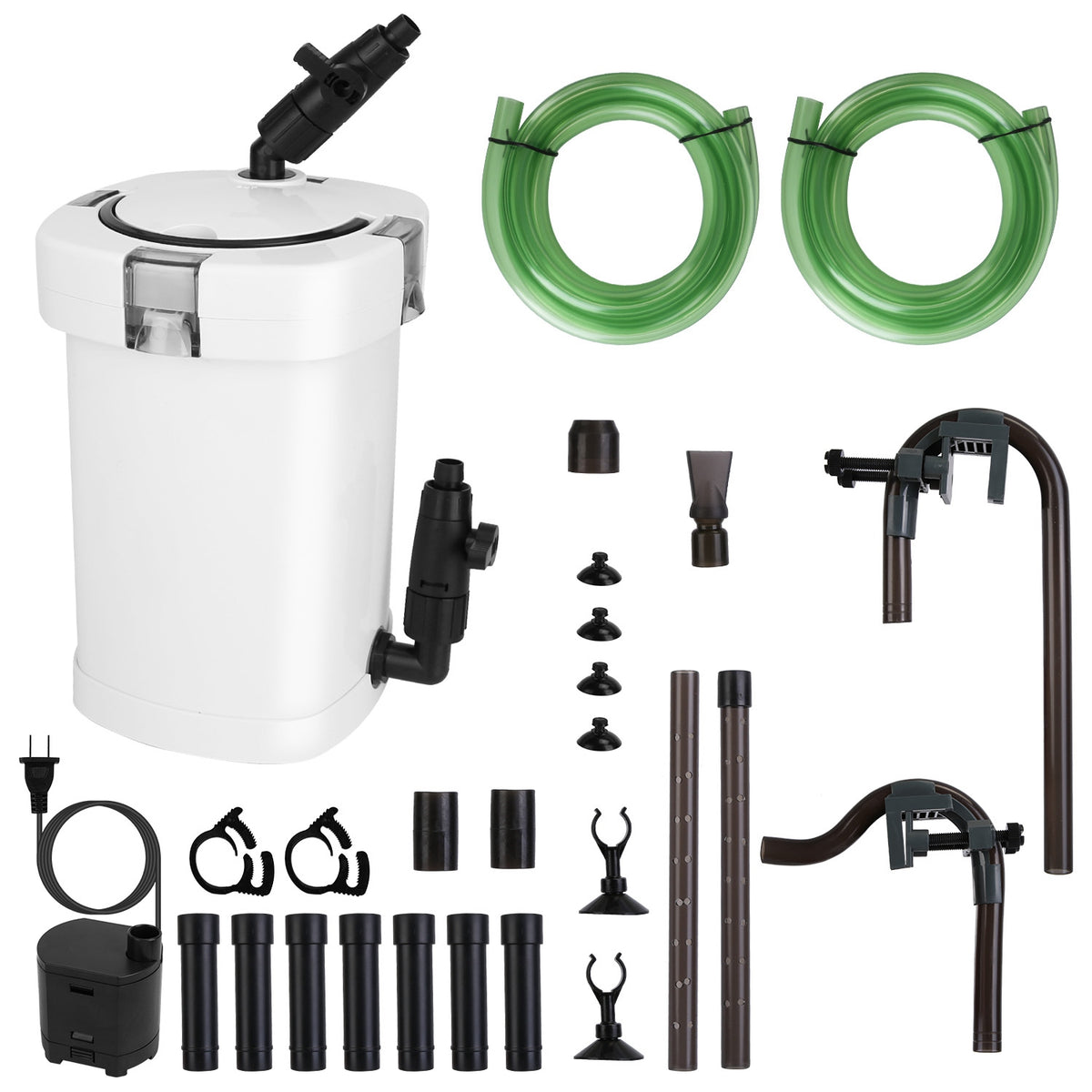External Canister Aquarium Filter 600L/h Flow Silent Fish Tank Cleaner L Size