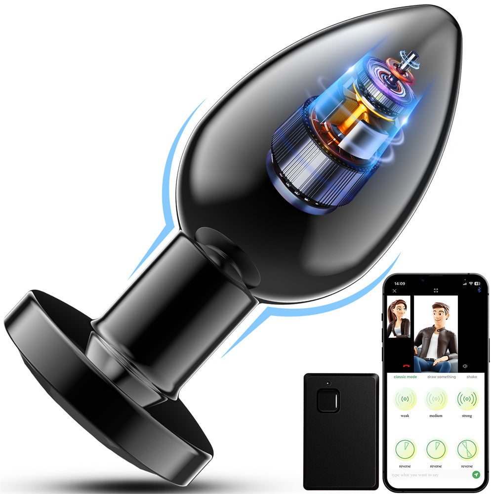 Vibrating Anal Plug with Remote Control - 10 Vibration Modes