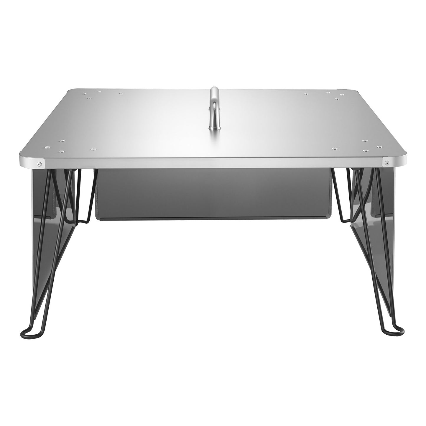 Stainless Steel Fire Pit Heat Deflector 25x25x14 Inch Outdoor Burner Cover