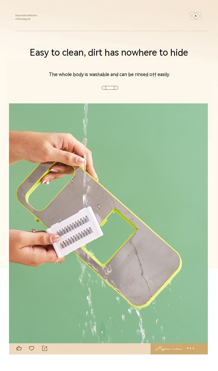Multi-Function Vegetable Chopper with Stainless Steel Cutter and Storage