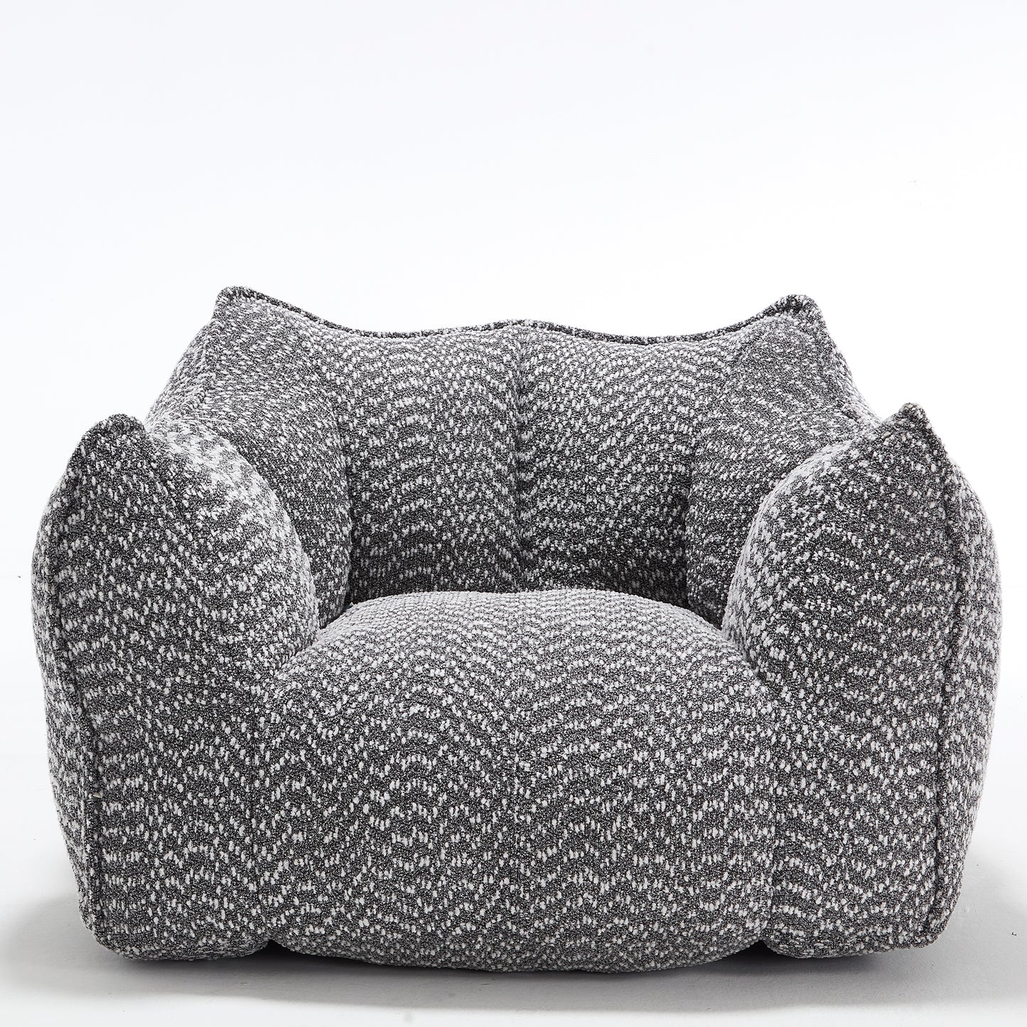 Comfortable Grey Bean Bag Sofa Chair for Living Rooms