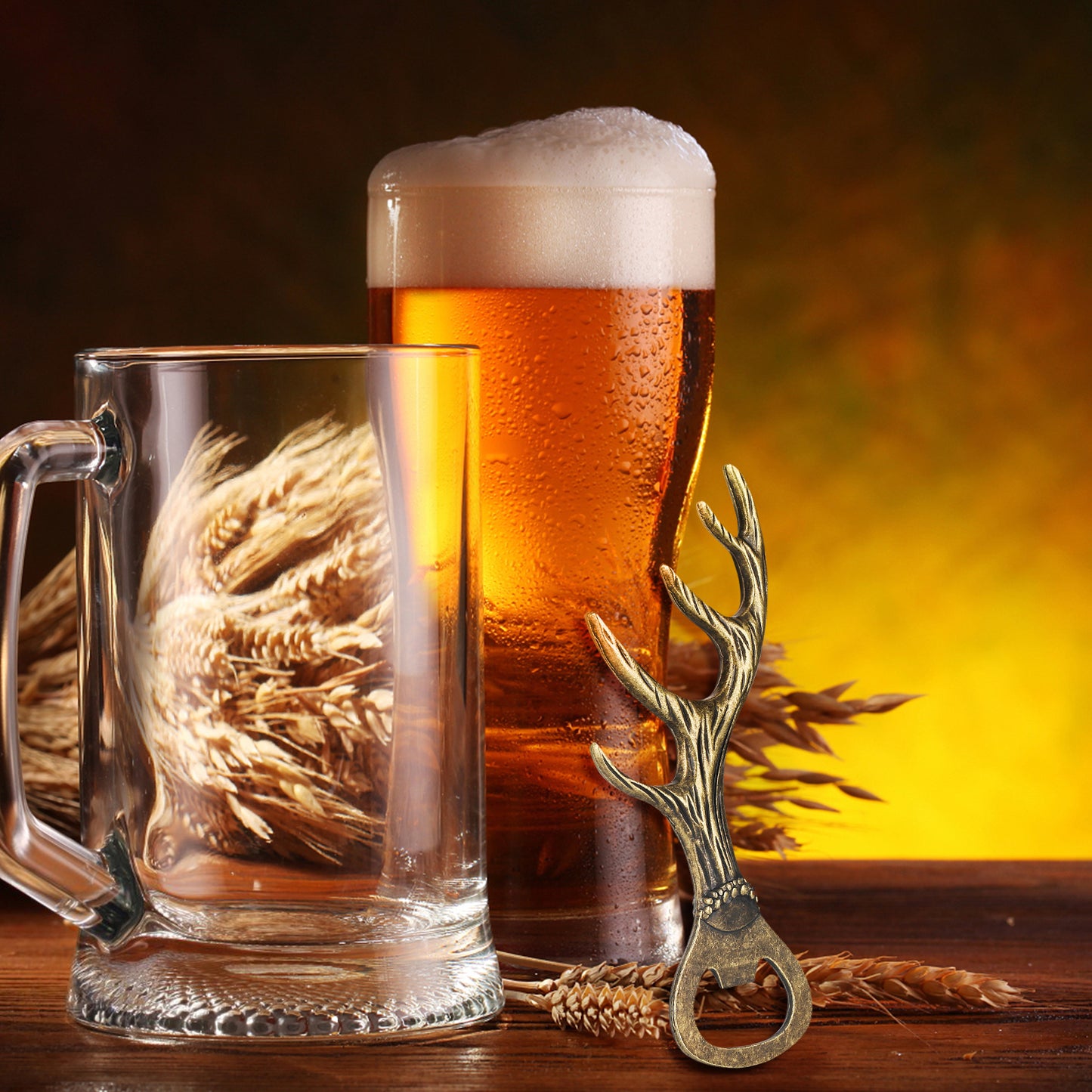 Deer Antler Bottle Opener - Zinc Alloy Kitchen Tool
