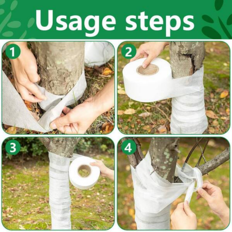 Tree Protector Wraps White Garden Tree Bandages 0.08x35m or 100m