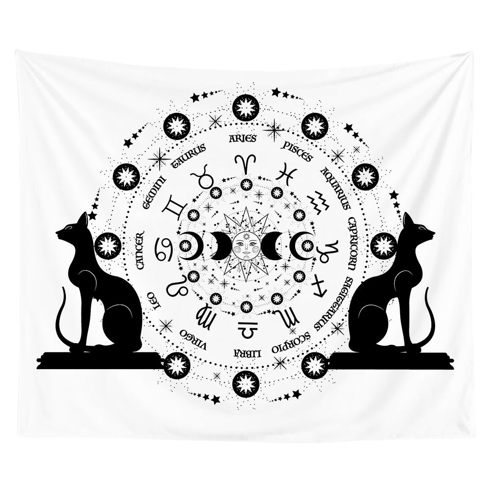 Abstract Art Wall Tapestry for Home Decor - Wind Pattern Fabric Hanging
