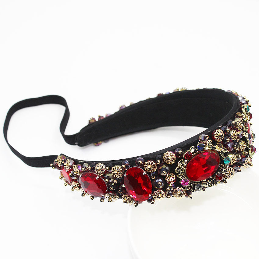 Baroque Flower Alloy Headband - Multiple Colors