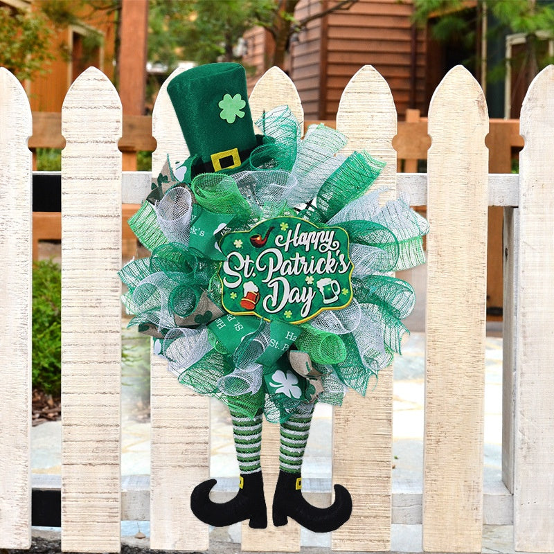 Faceless Doll Garland Decorations for Festive Holiday Scene