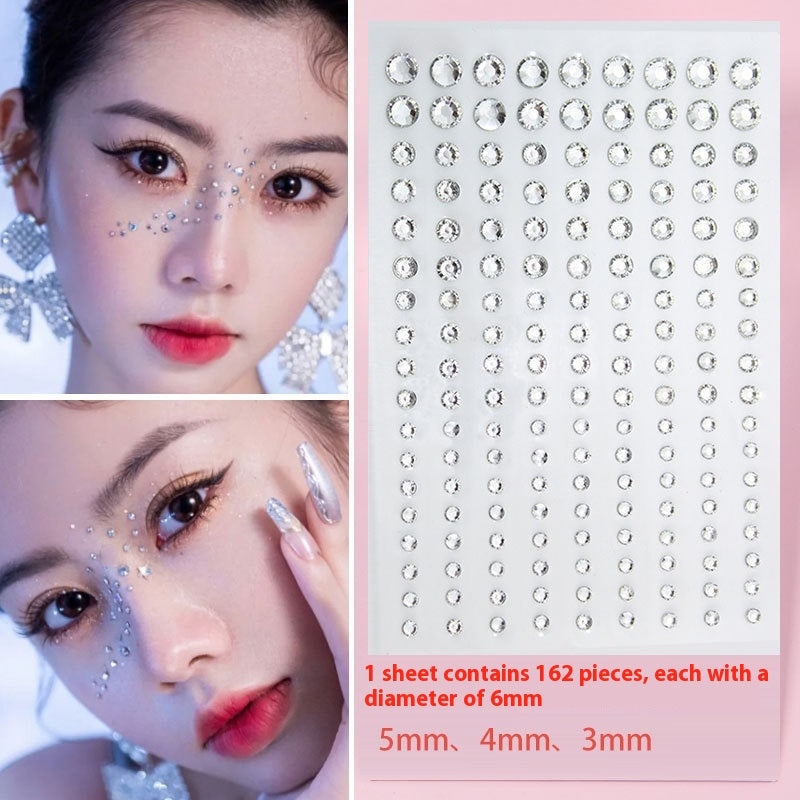 Pearl and Crystal Nail Art Stickers Set for DIY Manicure and Decor