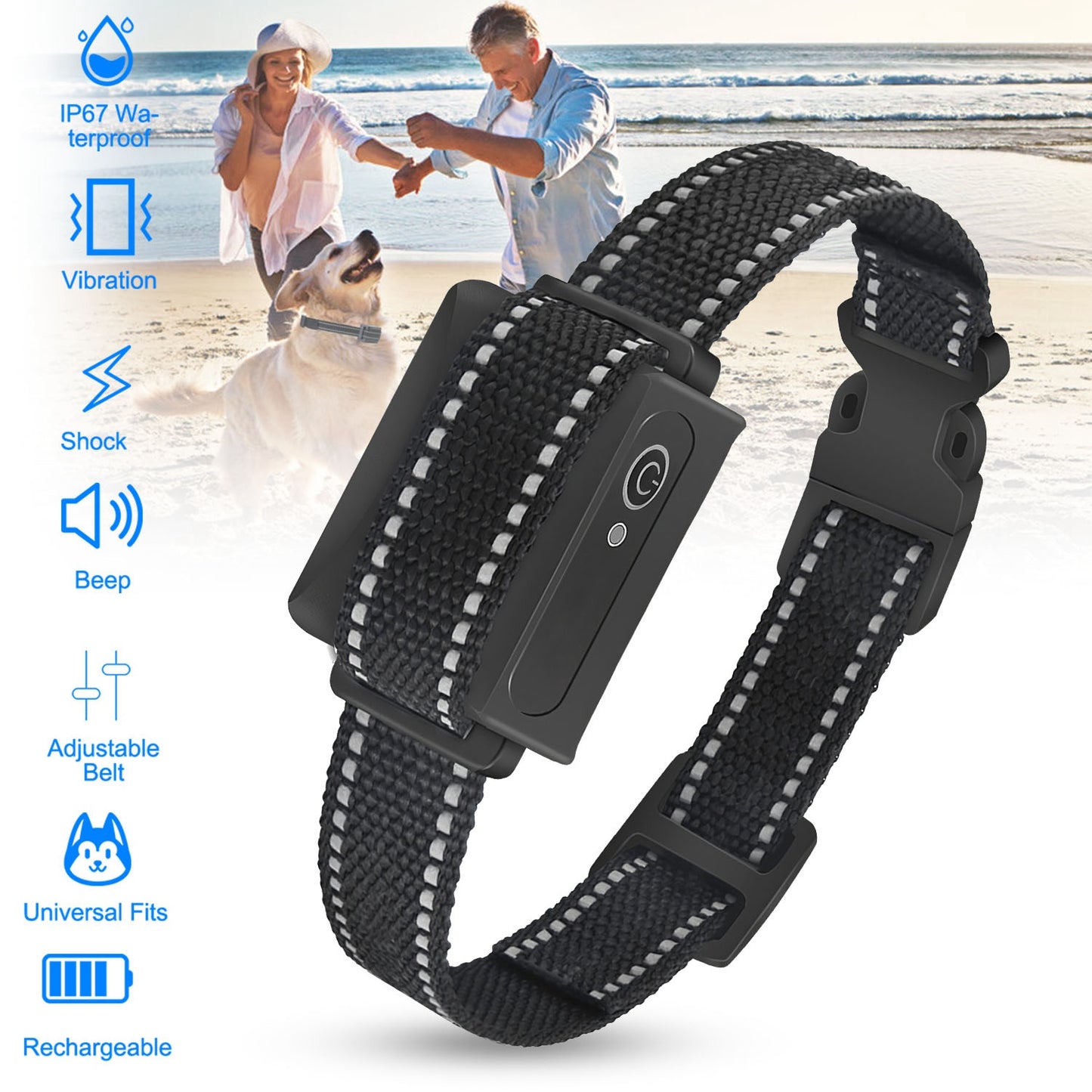 Waterproof Dog Training Collar with 3 Training Modes - 3280FT Range