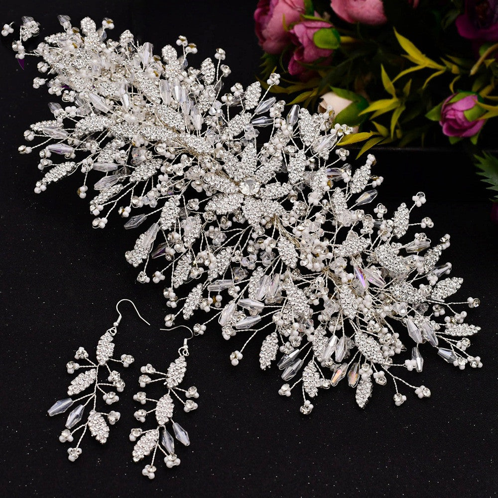 Rhinestone Wedding Hair Headpiece - Multiple Color Options