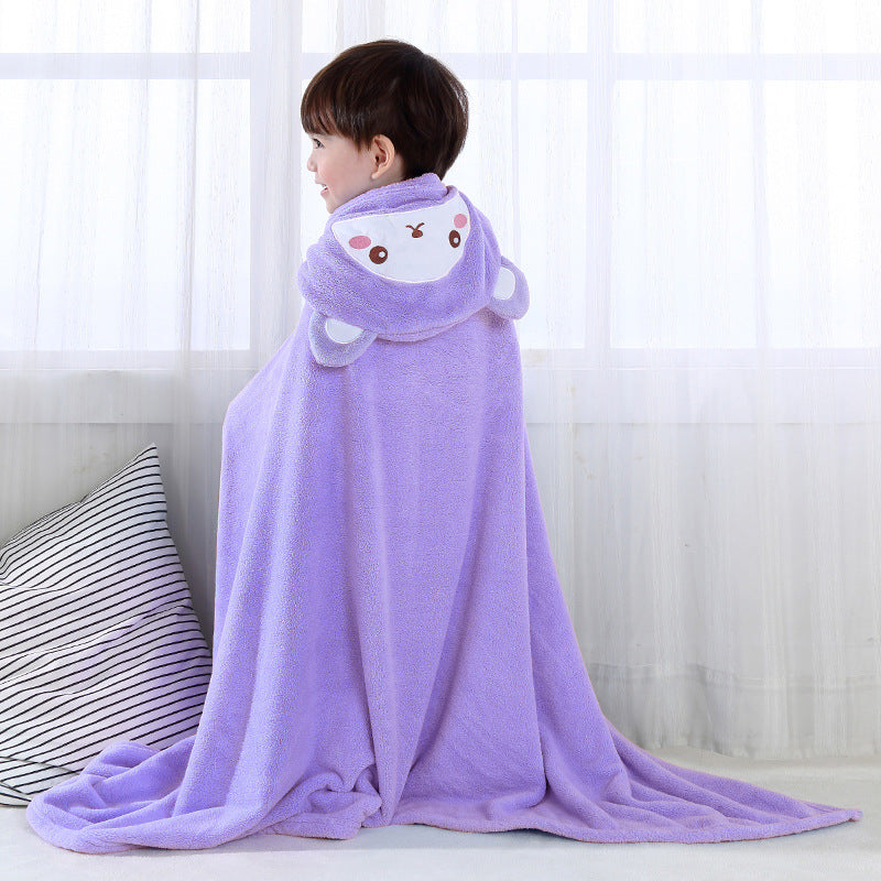 Baby Hooded Bath Towel - Soft Organic Cotton Infant Bath Wraps for Kids