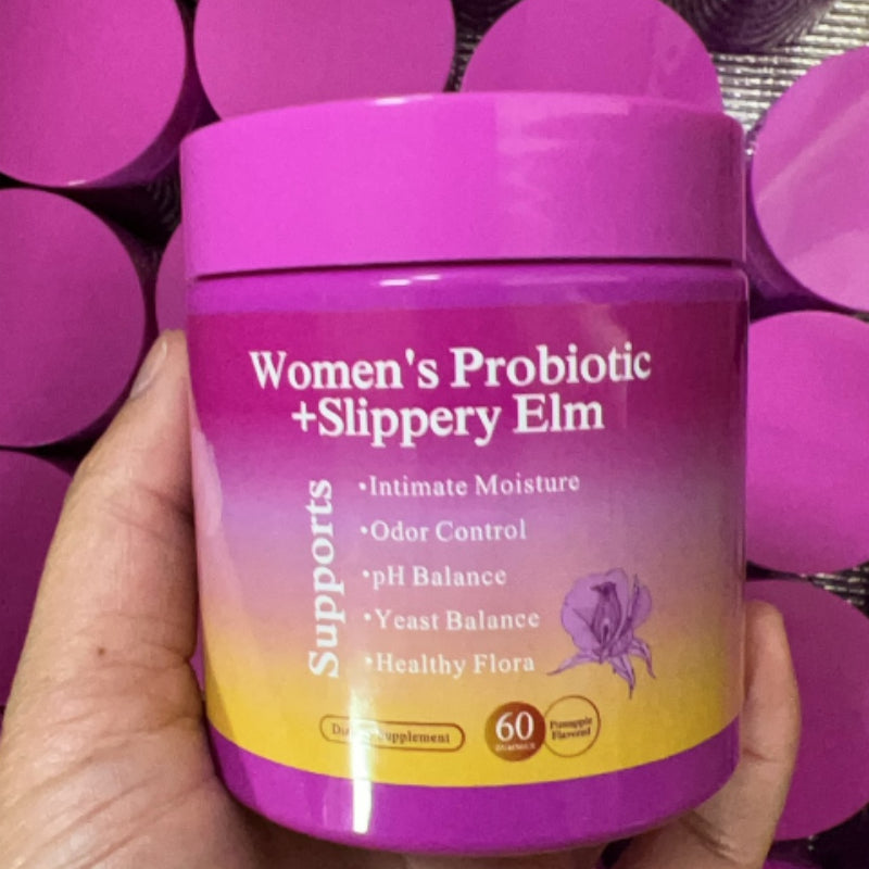 Probiotic Gummies for Women - 60 Pineapple Flavor Tablets