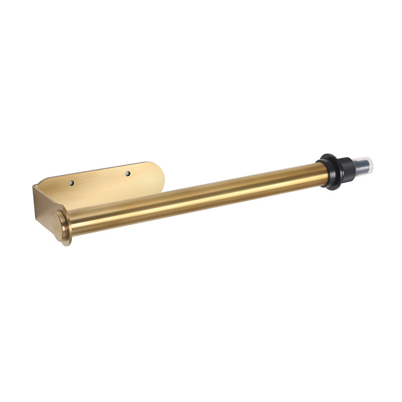Punch-Free Stainless Steel Wall-Mounted Toilet Paper Holder - Modern Bathroom Storage