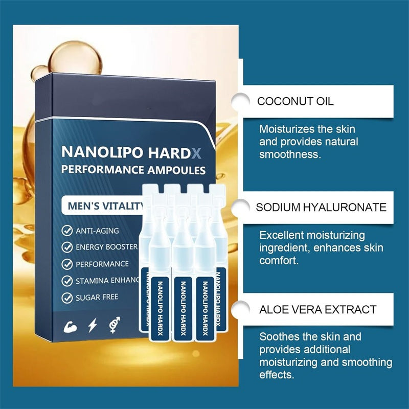 Men's Enhancement Drops - Performance Ampoules for Male Libido Support 7ml