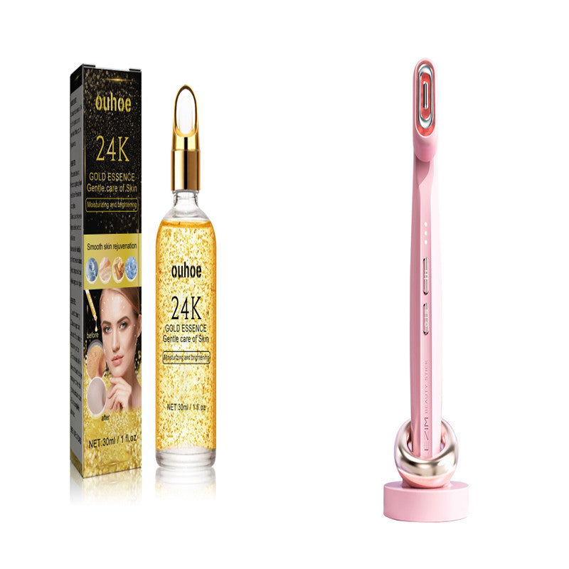 Micro-Current Eye Beauty Device with Light Therapy and Vibration - Pink Set