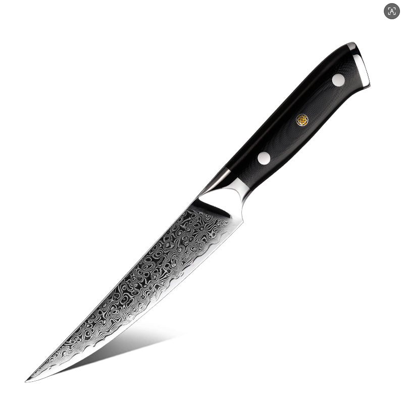 Damascus Steel Steak Knife Set - 4-Piece Kitchen Dining Cutlery