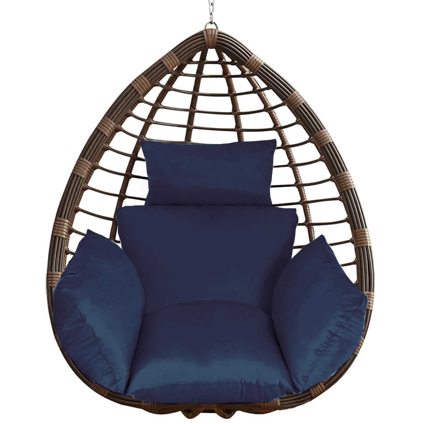 Thick Soft Egg Chair Cushion with Headrest for Hanging Chairs