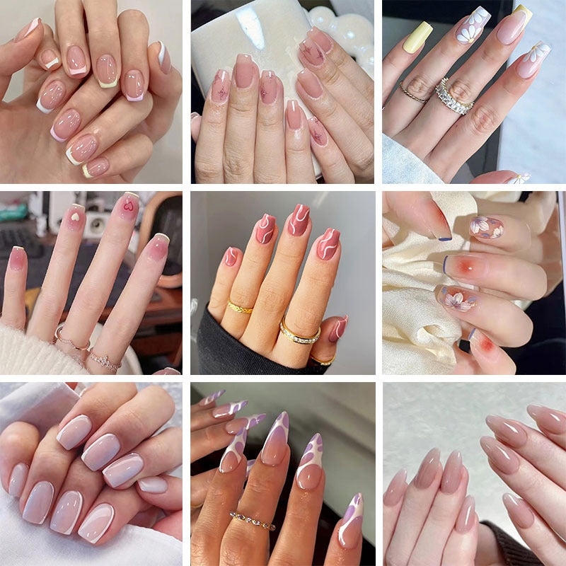 European, American & French Style Fake Nail Patch Set for Nail Art