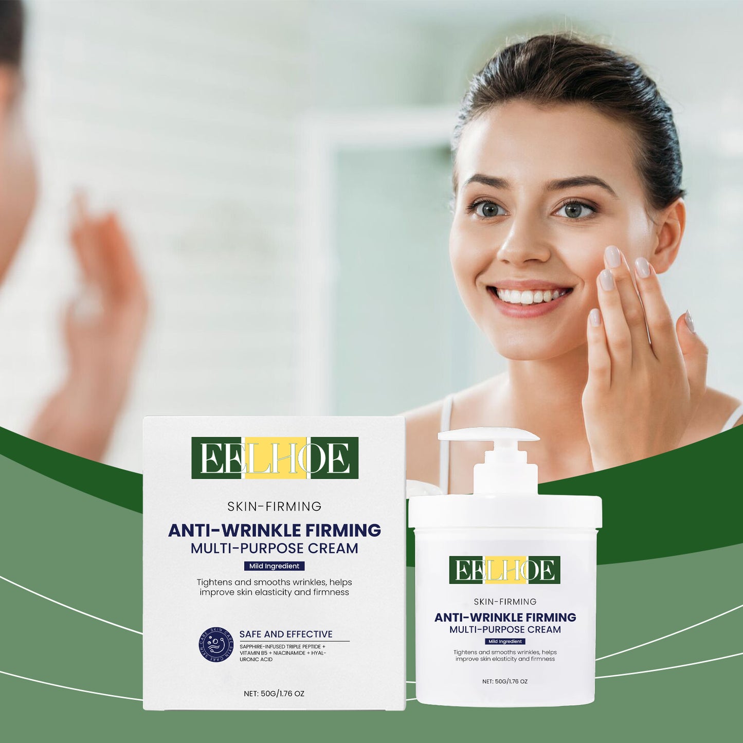 Firming Face Moisturizer with Copper Tripeptide & Niacinamide - 50g