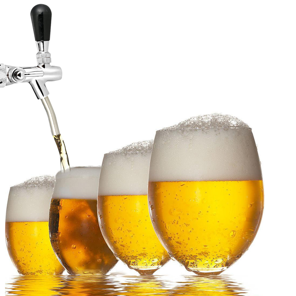 Adjustable Flow Control Chrome Draft Beer-faucet Tap G5/8 Shank Long